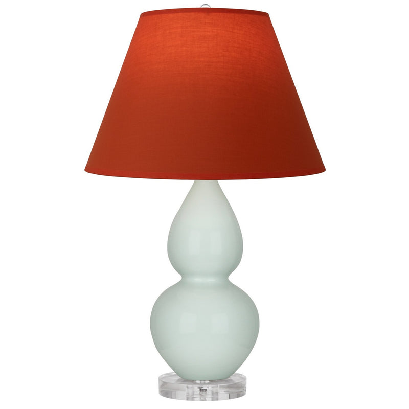 Robert Abbey A788T One Light Accent Lamp, Celadon Glazed Ceramic w/Lucite
