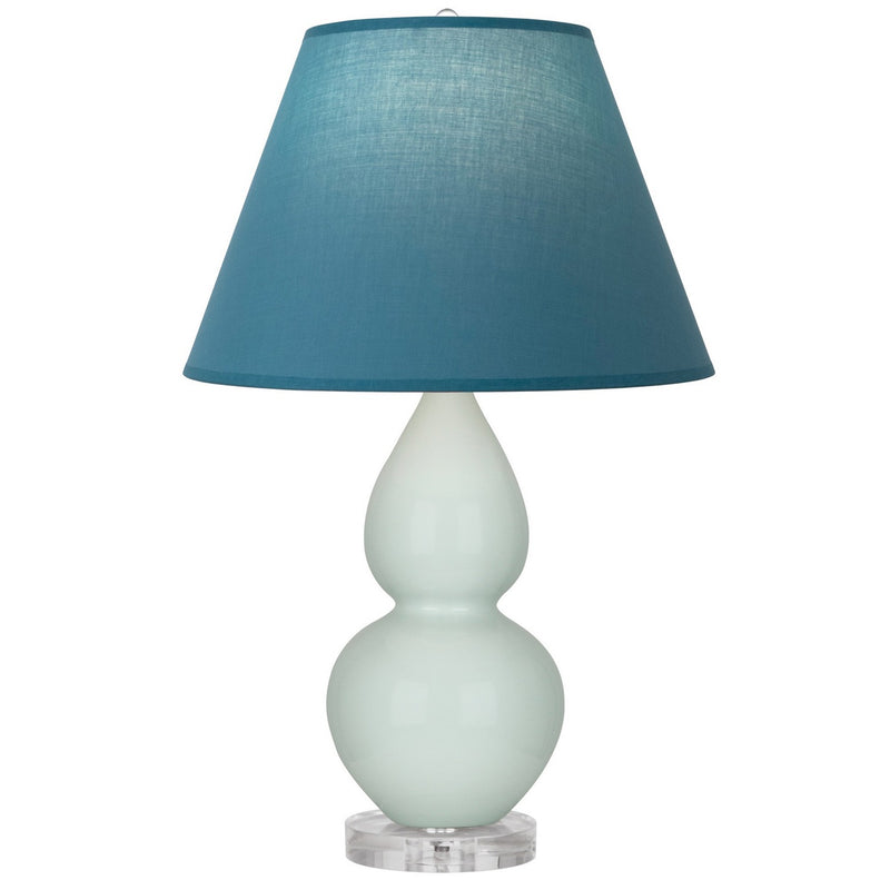 Robert Abbey A788B One Light Accent Lamp, Celadon Glazed Ceramic w/Lucite