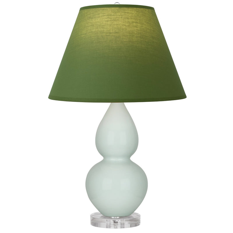 Robert Abbey A788G One Light Accent Lamp, Celadon Glazed Ceramic w/Lucite