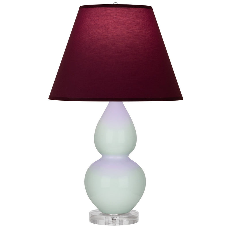 Robert Abbey A788P One Light Accent Lamp, Celadon Glazed Ceramic w/Lucite