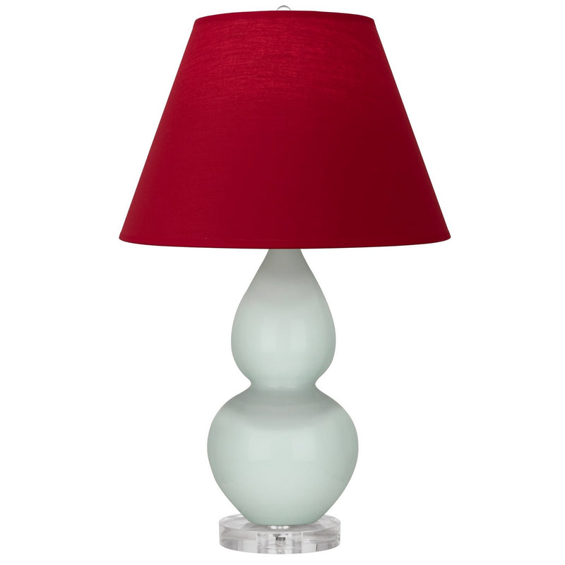 Robert Abbey A788R One Light Accent Lamp, Celadon Glazed Ceramic w/Lucite