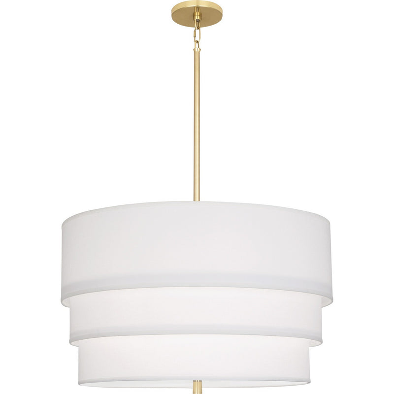 Robert Abbey AW141 Three Light Pendant, Modern Brass