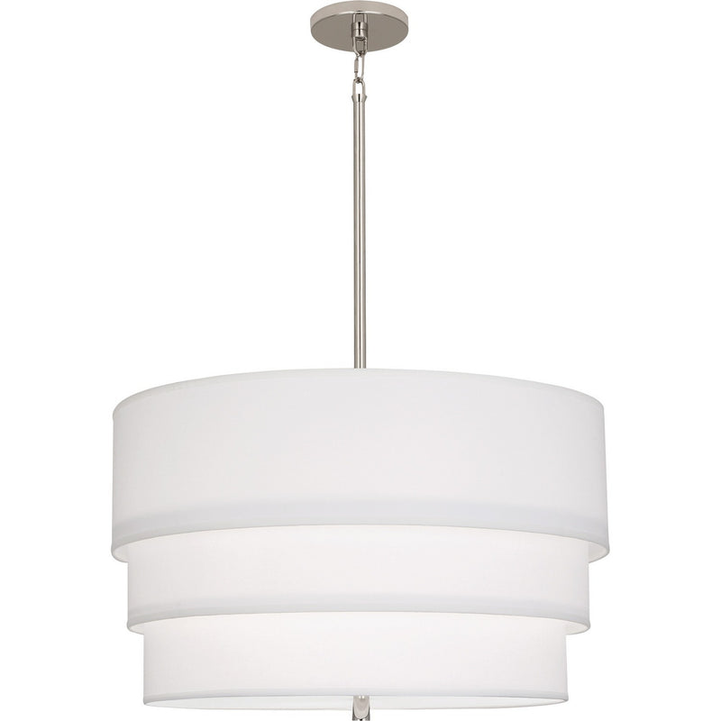 Robert Abbey AW142 Three Light Pendant, Polished Nickel