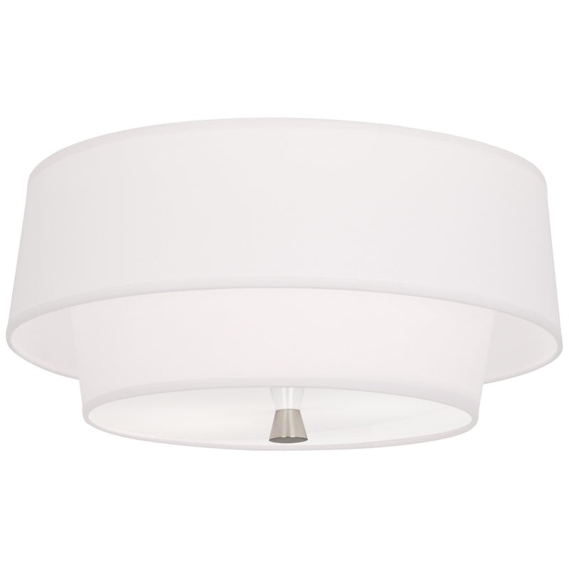 Robert Abbey AW144 Two Light Flushmount, Polished Nickel