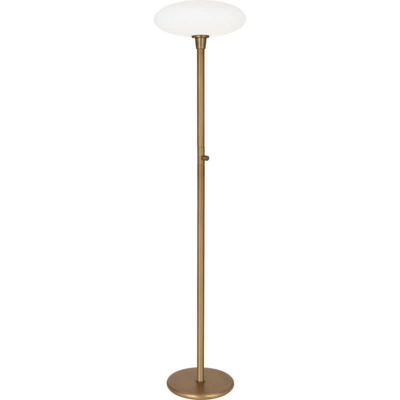 Robert Abbey B2045 One Light Torchiere, Aged Brass