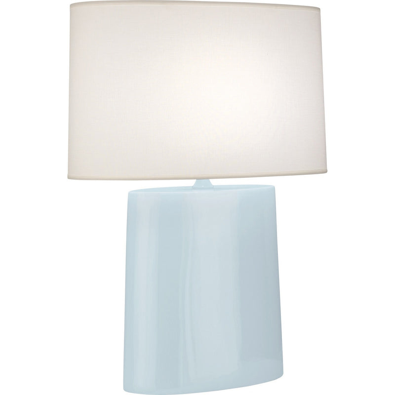 Robert Abbey BB03 One Light Table Lamp, Baby Blue Glazed Ceramic