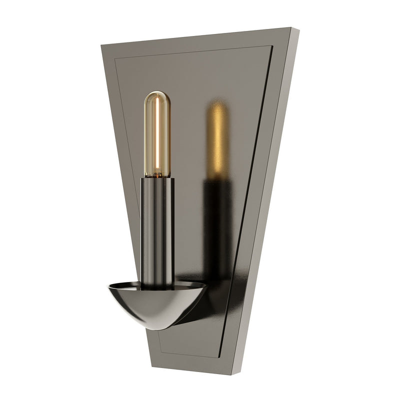 Robert Abbey BP2954 One Light Wall Sconce, Blackened Polished Nickel