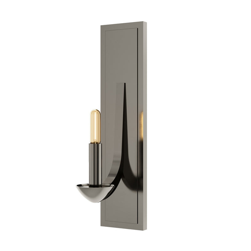 Robert Abbey BP2955 One Light Wall Sconce, Blackened Polished Nickel