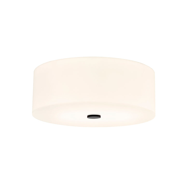 Justice Designs ACR-9731-OPAL-MBLK Four Light Flush-Mount, Matte Black