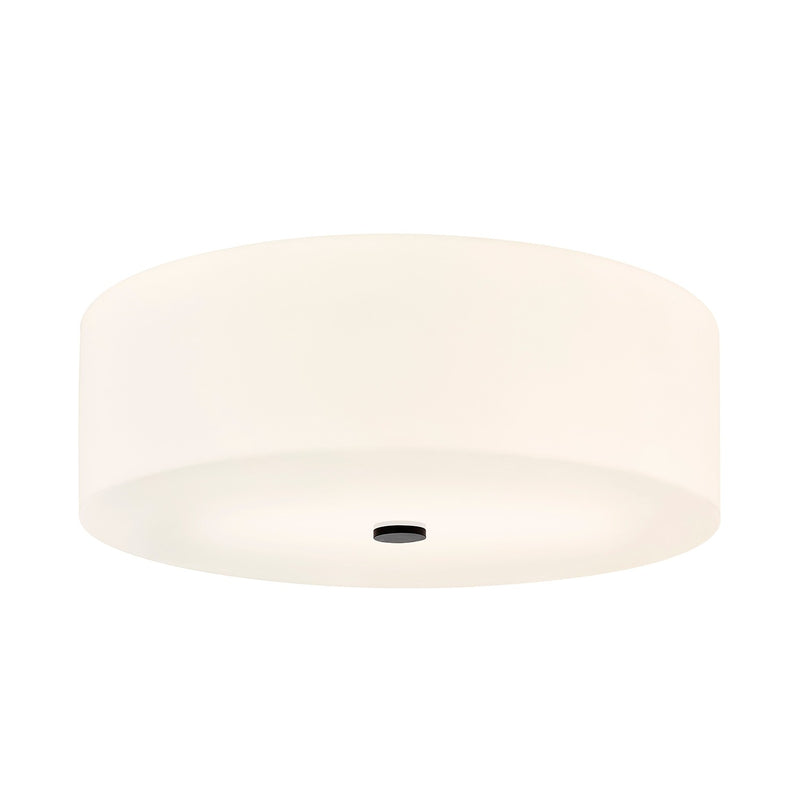 Justice Designs ACR-9732-OPAL-MBLK Five Light Flush-Mount, Matte Black