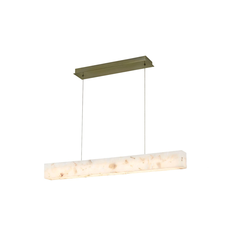 Justice Designs ALR-8235-BRSS LED Linear Pendant, Brushed Brass