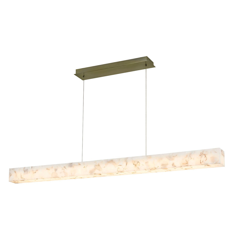 Justice Designs ALR-8237-BRSS LED Linear Pendant, Brushed Brass
