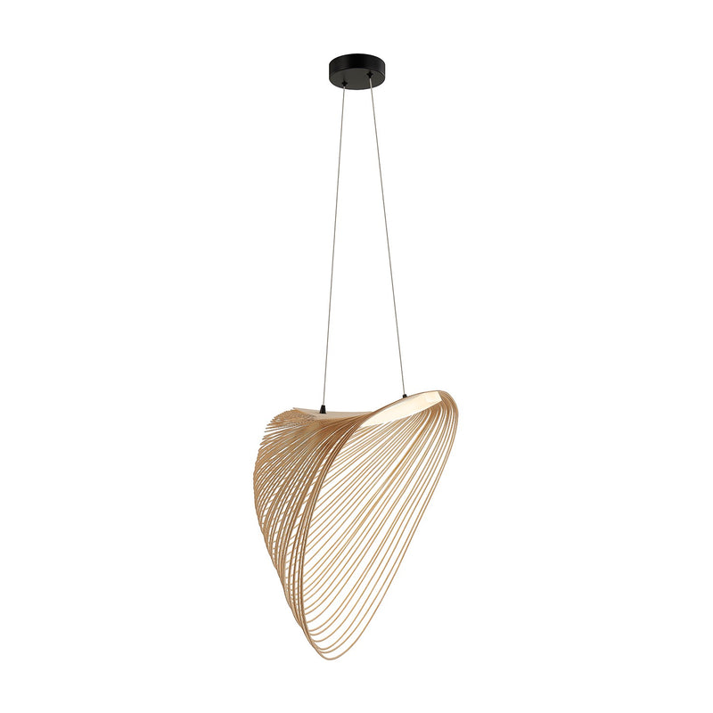 Justice Designs ECO-8402-NTRL-MBLK LED Pendant, Matte Black