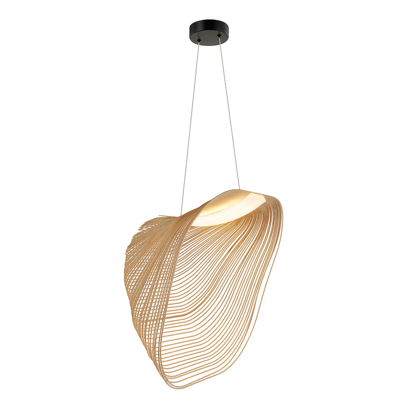 Justice Designs ECO-8408-NTRL-MBLK LED Pendant, Matte Black