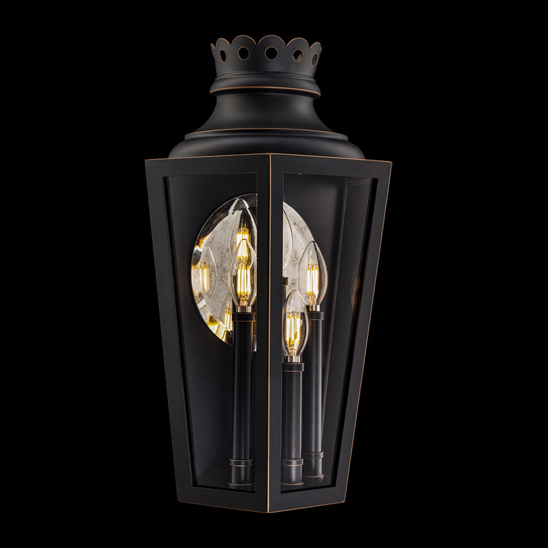 Schonbek SW32520-720 Four Light Outdoor Wall Mount, Zinc