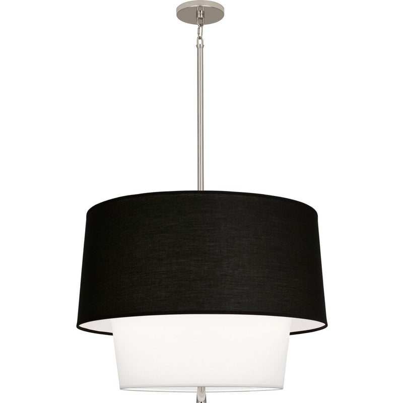 Robert Abbey BW138 Three Light Pendant, Polished Nickel