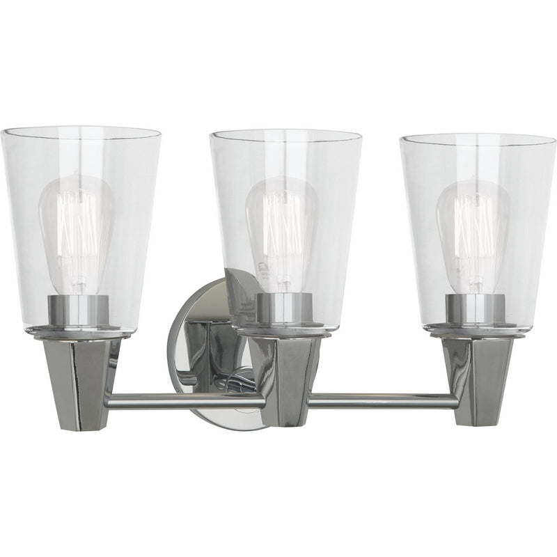 Robert Abbey C256C Three Light Wall Sconce, Polished Chrome