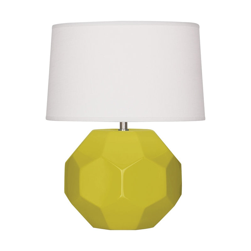 Robert Abbey CI02 One Light Accent Lamp, Citron Glazed Ceramic