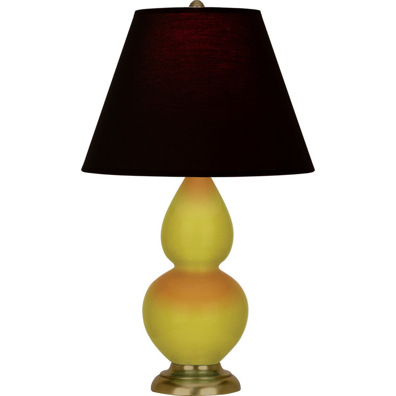 Robert Abbey CI10K One Light Accent Lamp, Citron Glazed Ceramic w/Antique Natural Brass