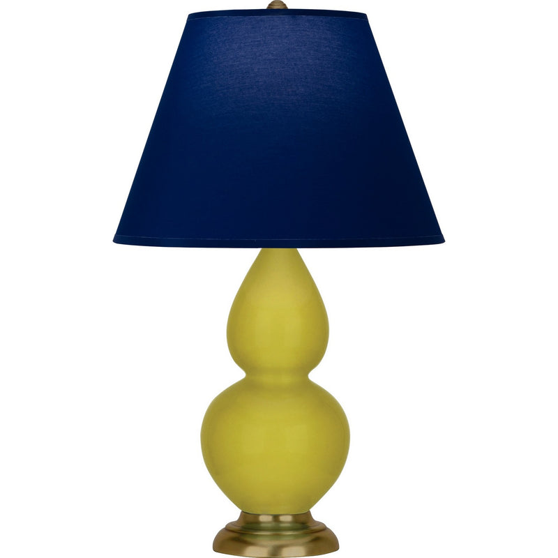 Robert Abbey CI10N One Light Accent Lamp, Citron Glazed Ceramic w/Antique Natural Brass