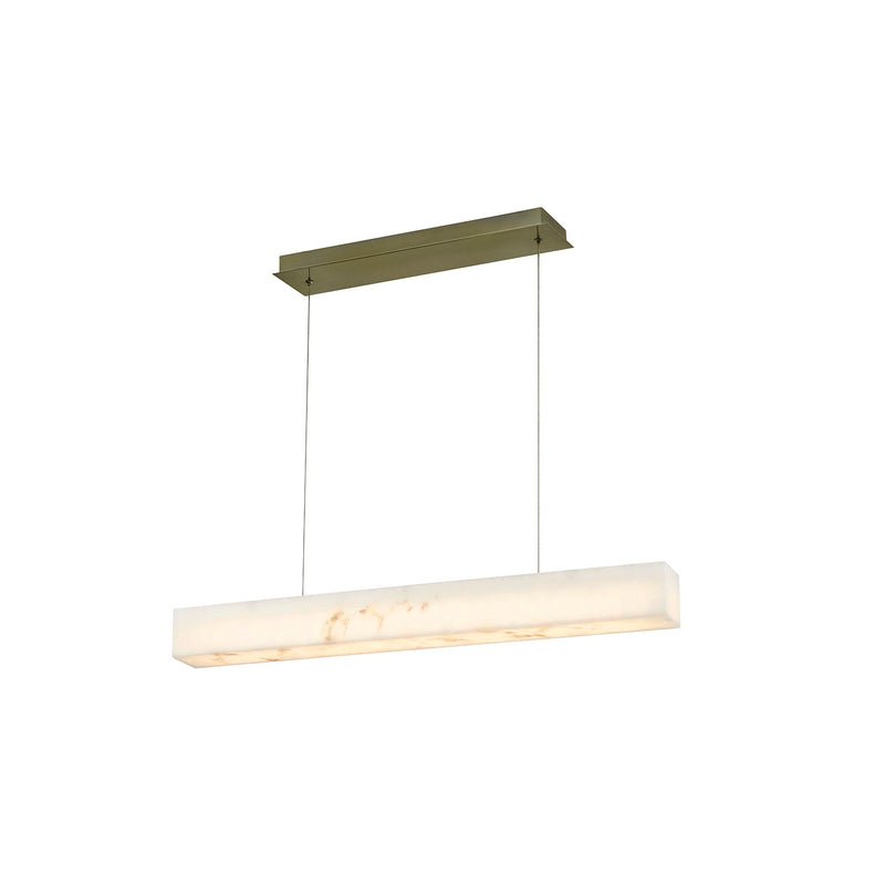 Justice Designs FAL-8235-BRSS LED Linear Pendant, Brushed Brass