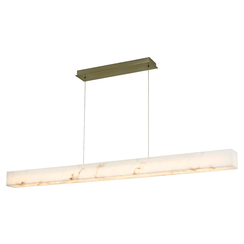 Justice Designs FAL-8237-BRSS LED Linear Pendant, Brushed Brass