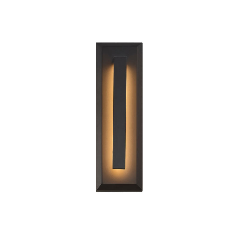 Justice Designs NSH-7743W-MBLK LED Outdoor Wall Sconce, Matte Black