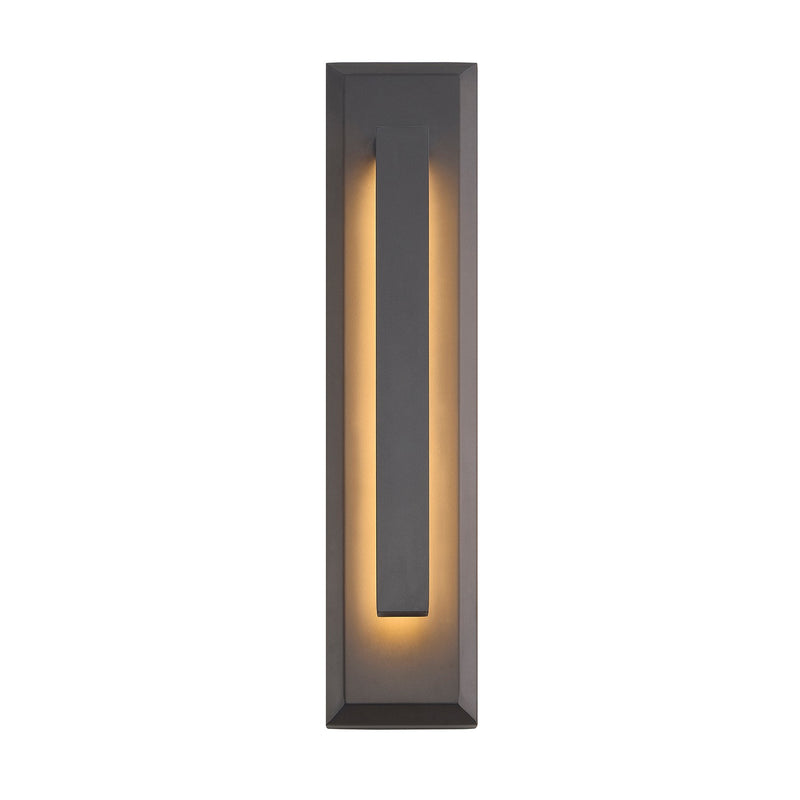 Justice Designs NSH-7745W-MBLK LED Outdoor Wall Sconce, Matte Black