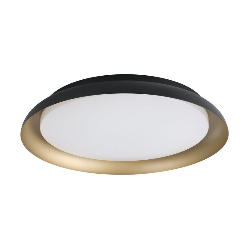 Eglo USA 206905A LED Flush Mount, Black, Gold