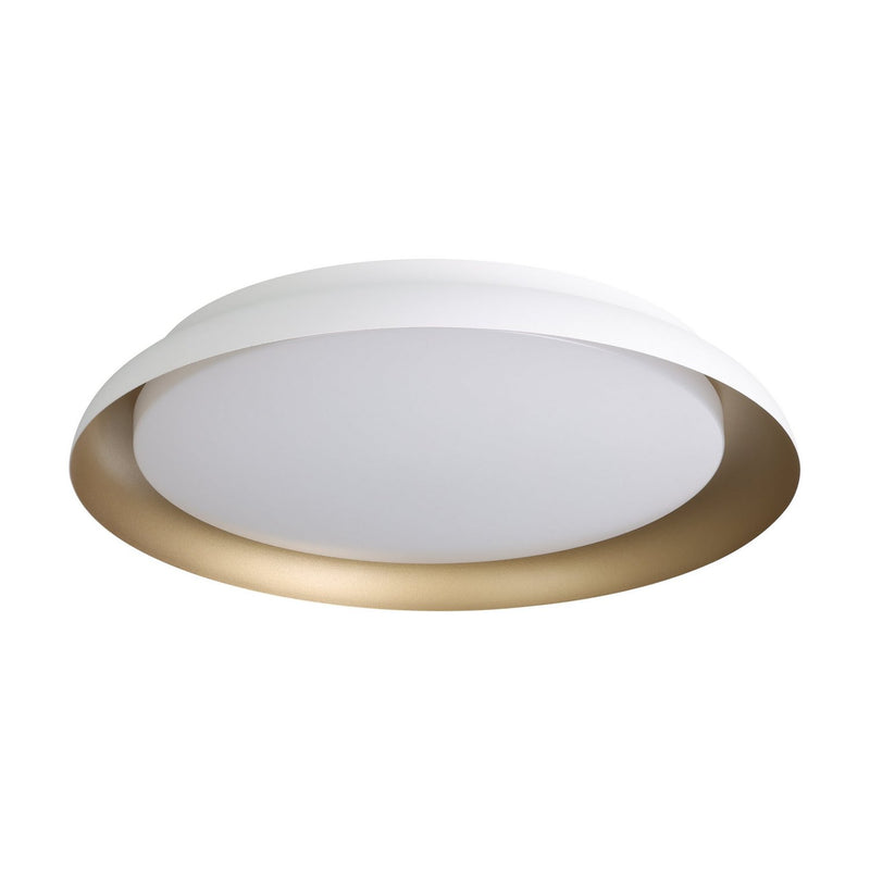 Eglo USA 206908A LED Flush Mount, White, Gold