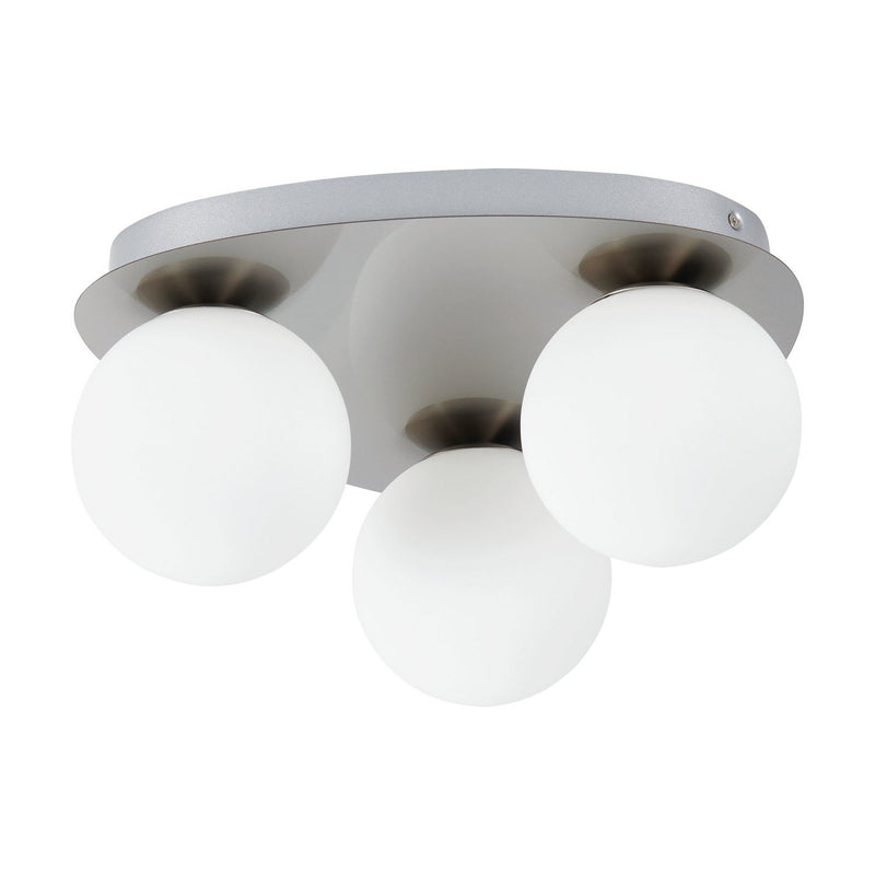 Eglo USA 207115A LED Flush Mount, Brushed Nickel
