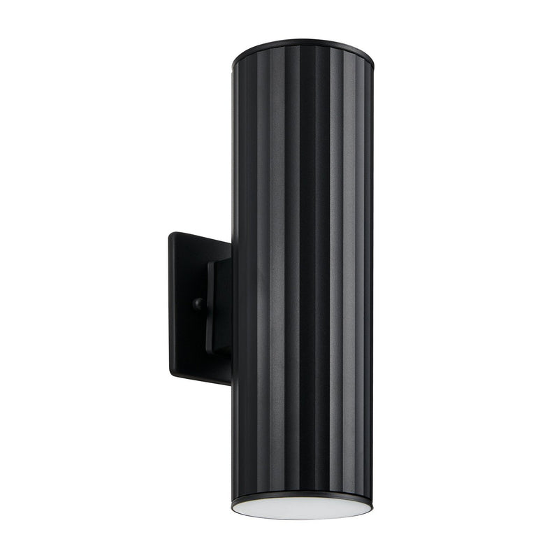 Eglo USA 207118A Two Light Exterior Wall Sconce, Black