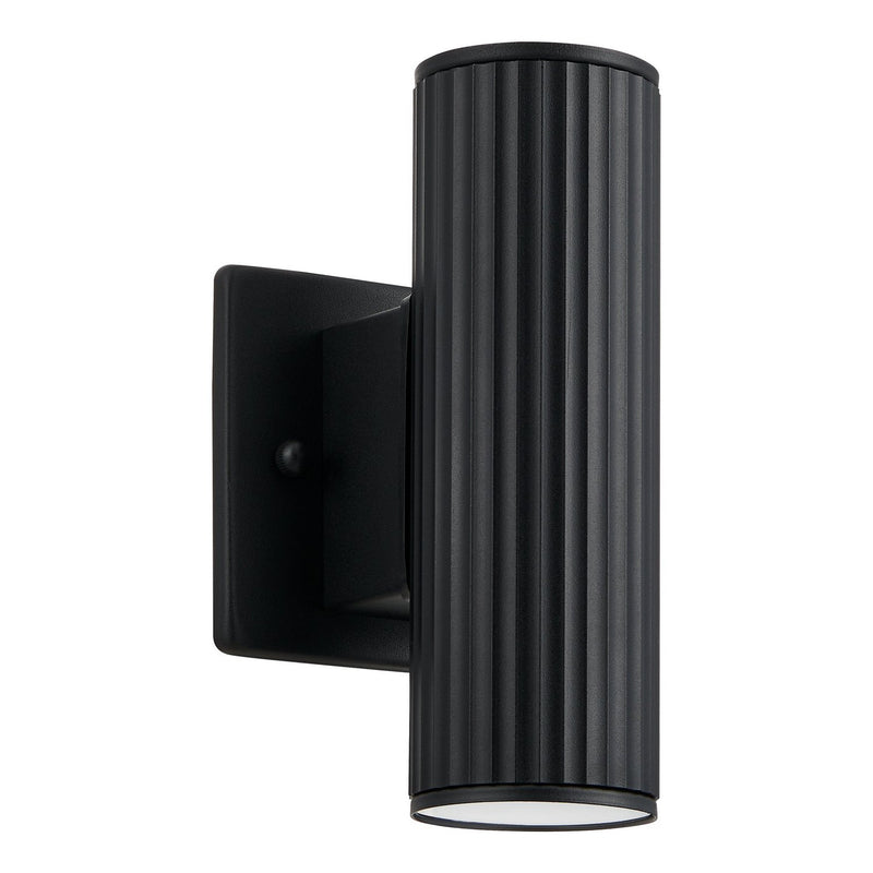 Eglo USA 207123A Two Light Exterior Wall Sconce, Black