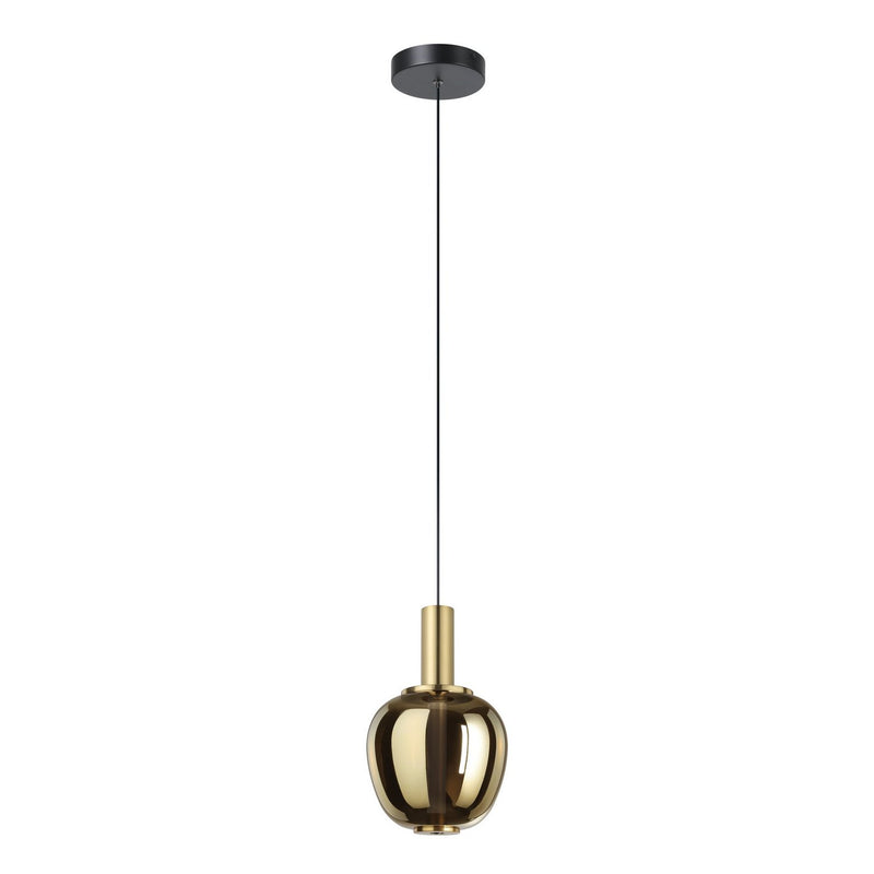 Eglo USA 390463A LED Pendant, Black, Brushed Gold