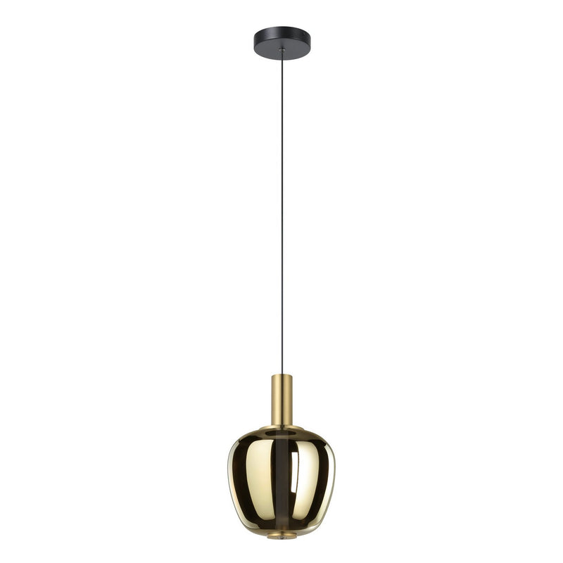 Eglo USA 390464A LED Pendant, Black, Brushed Gold