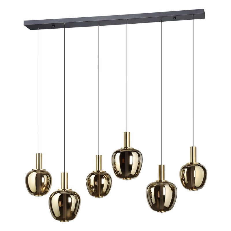 Eglo USA 390466A LED Pendant, Black, Brushed Gold