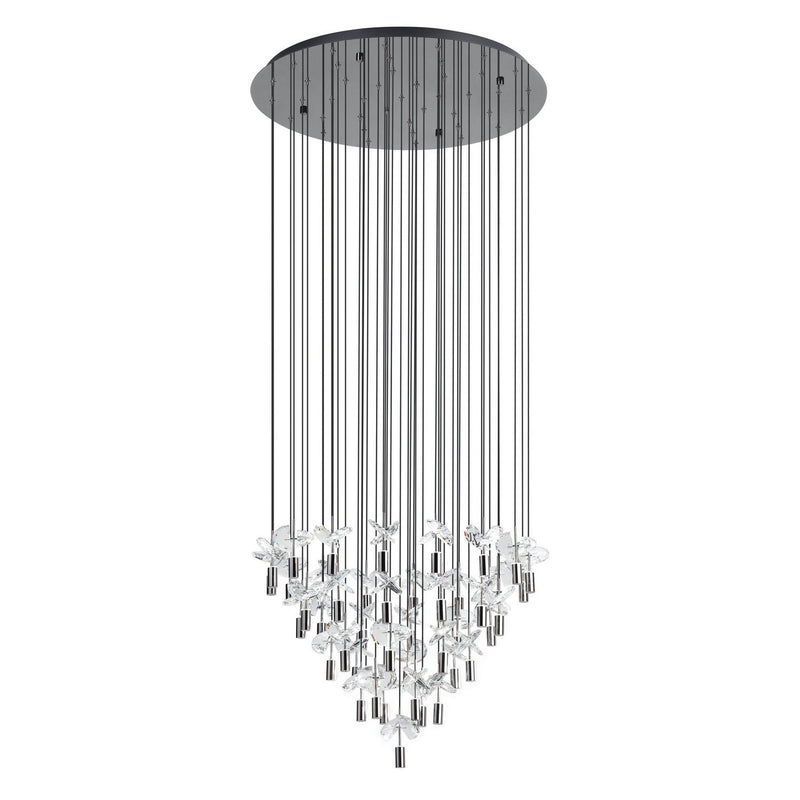 Eglo USA 390493A LED Pendant, Black Chrome