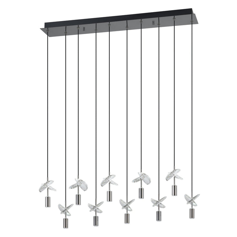 Eglo USA 390494A LED Pendant, Black Chrome