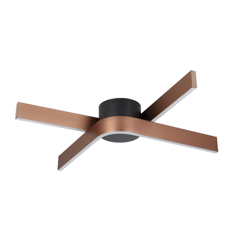 Eglo USA 901863A LED Flush Mount, Bronze, Black