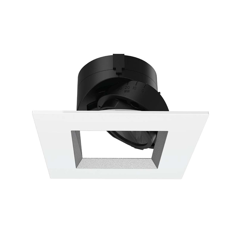 W.A.C. Lighting R2ASAT-S930-HZWT Trim with LED Light Engine, Haze/White