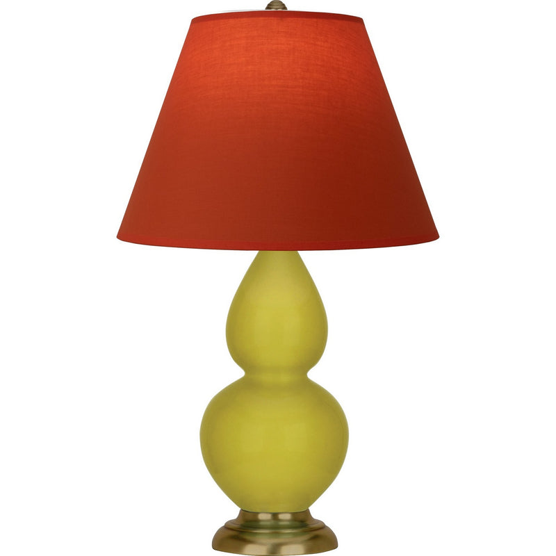 Robert Abbey CI10T One Light Accent Lamp, Citron Glazed Ceramic w/Antique Natural Brass