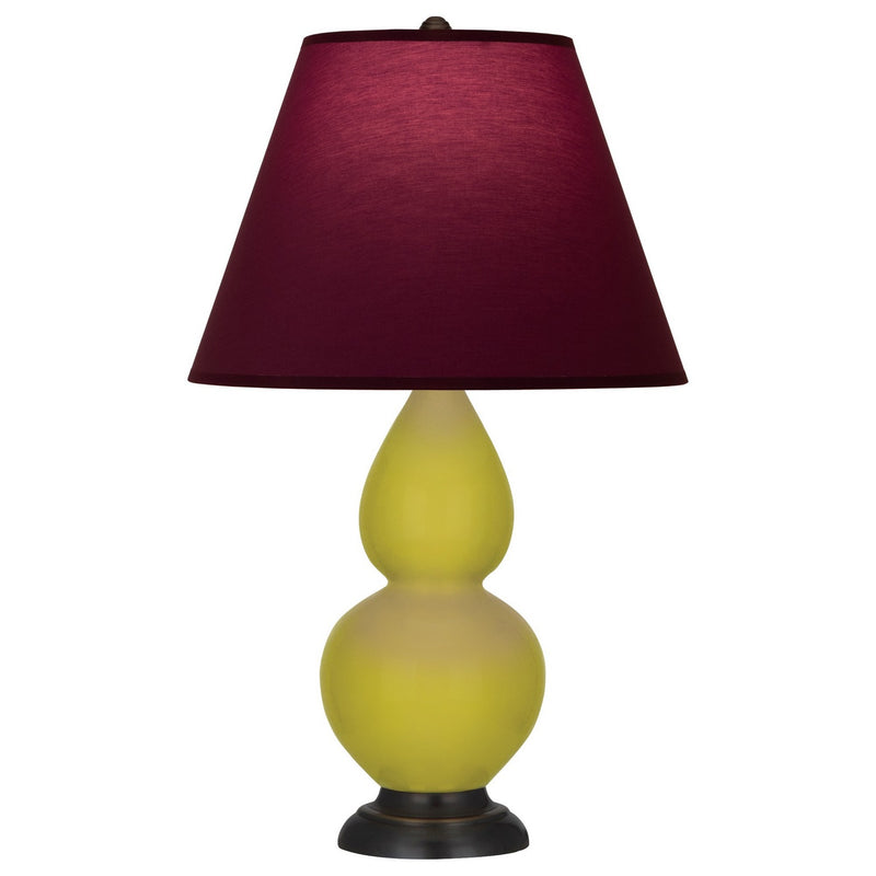 Robert Abbey CI11P One Light Accent Lamp, Citron Glazed Ceramic w/Deep Patina Bronze