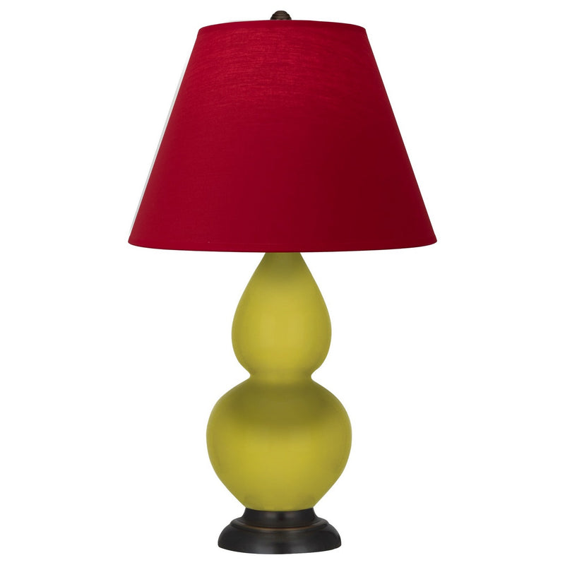 Robert Abbey CI11R One Light Accent Lamp, Citron Glazed Ceramic w/Deep Patina Bronze