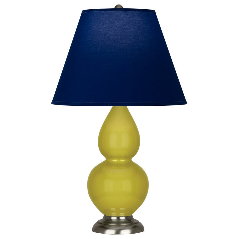 Robert Abbey CI12N One Light Accent Lamp, Citron Glazed Ceramic w/Antique Silver