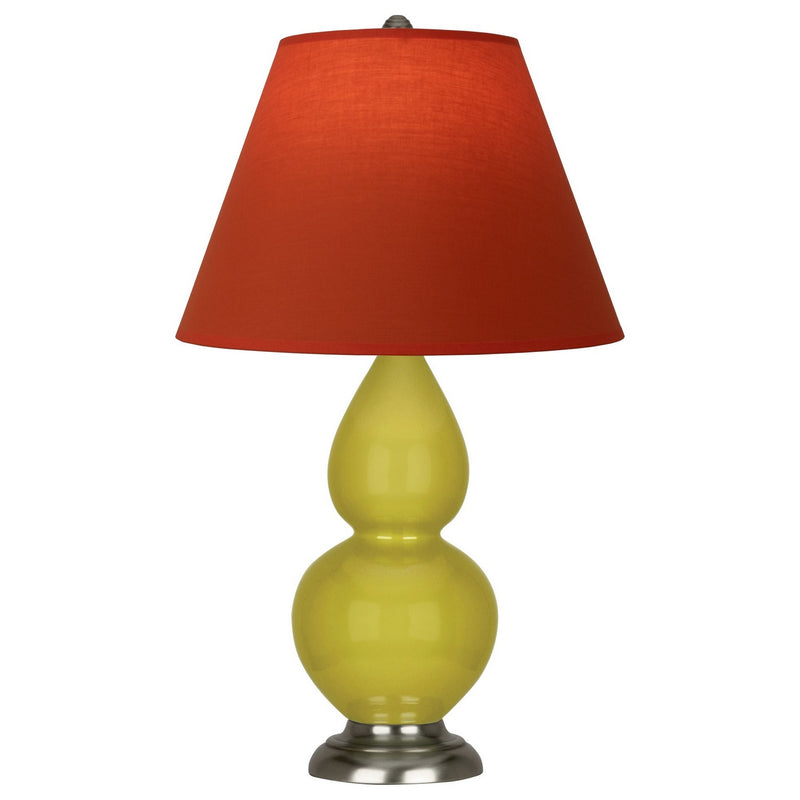 Robert Abbey CI12T One Light Accent Lamp, Citron Glazed Ceramic w/Antique Silver