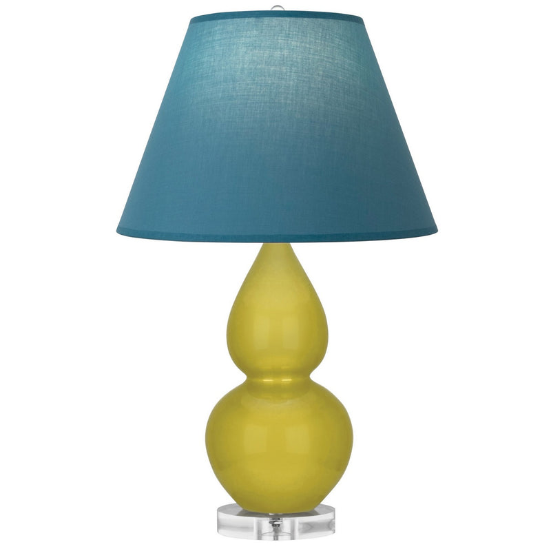 Robert Abbey CI13B One Light Accent Lamp, Citron Glazed Ceramic w/Lucite