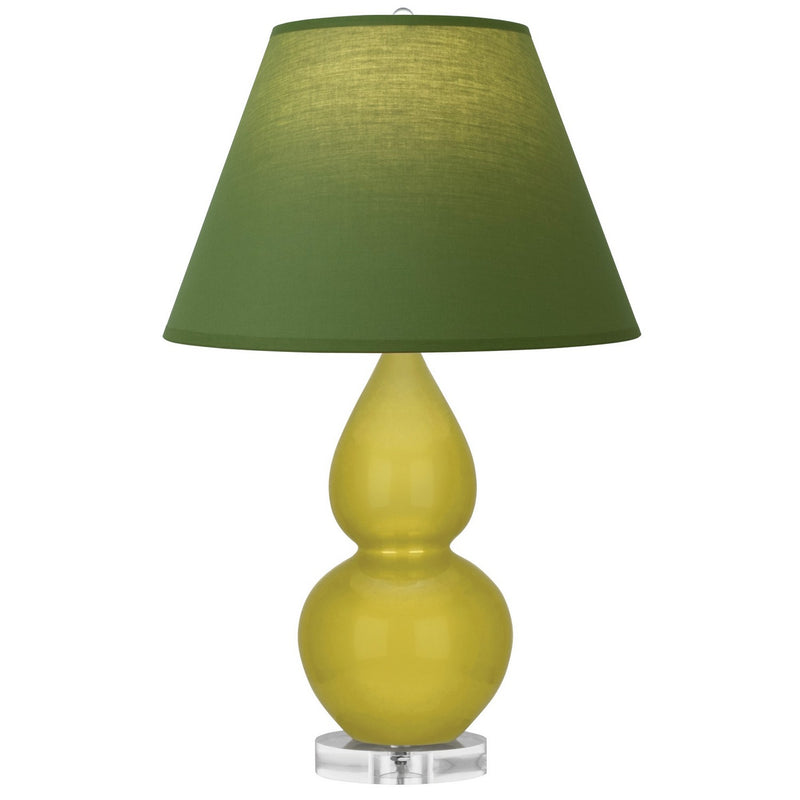 Robert Abbey CI13G One Light Accent Lamp, Citron Glazed Ceramic w/Lucite