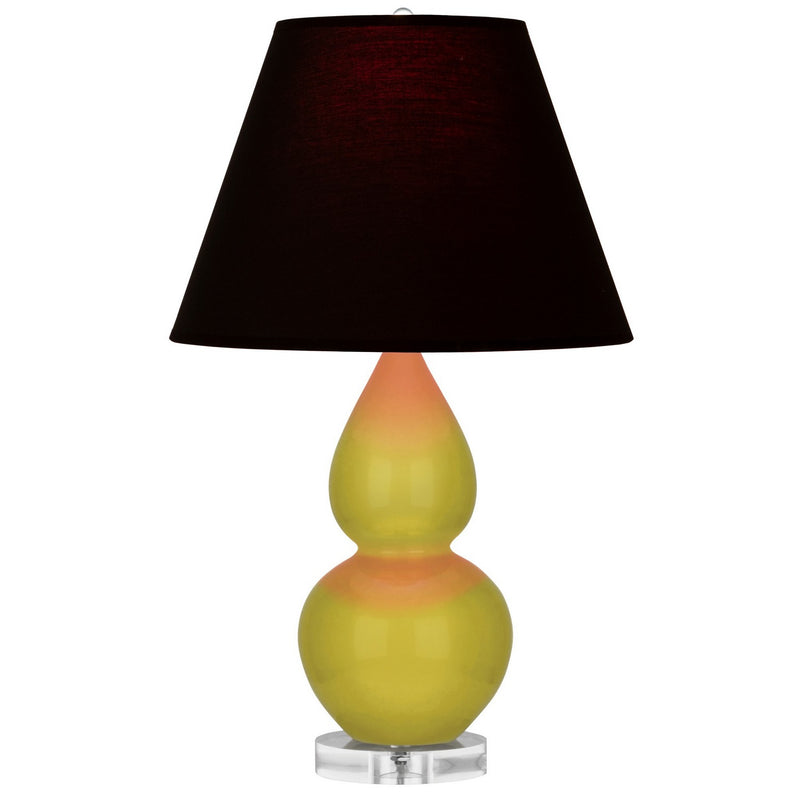 Robert Abbey CI13K One Light Accent Lamp, Citron Glazed Ceramic w/Lucite