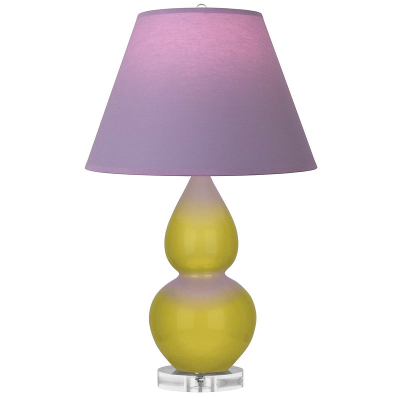 Robert Abbey CI13L One Light Accent Lamp, Citron Glazed Ceramic w/Lucite