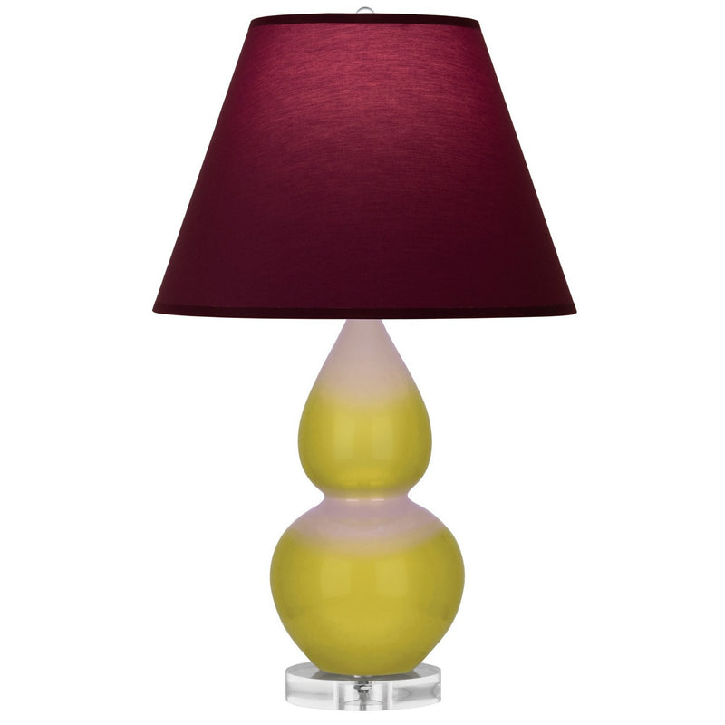 Robert Abbey CI13P One Light Accent Lamp, Citron Glazed Ceramic w/Lucite